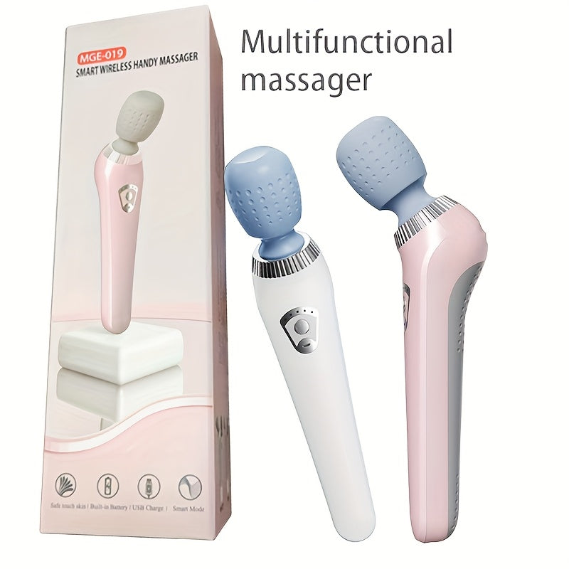 Portable Handheld Massager USB Rechargeable Deep Tissue Body Neck Back Slim Design