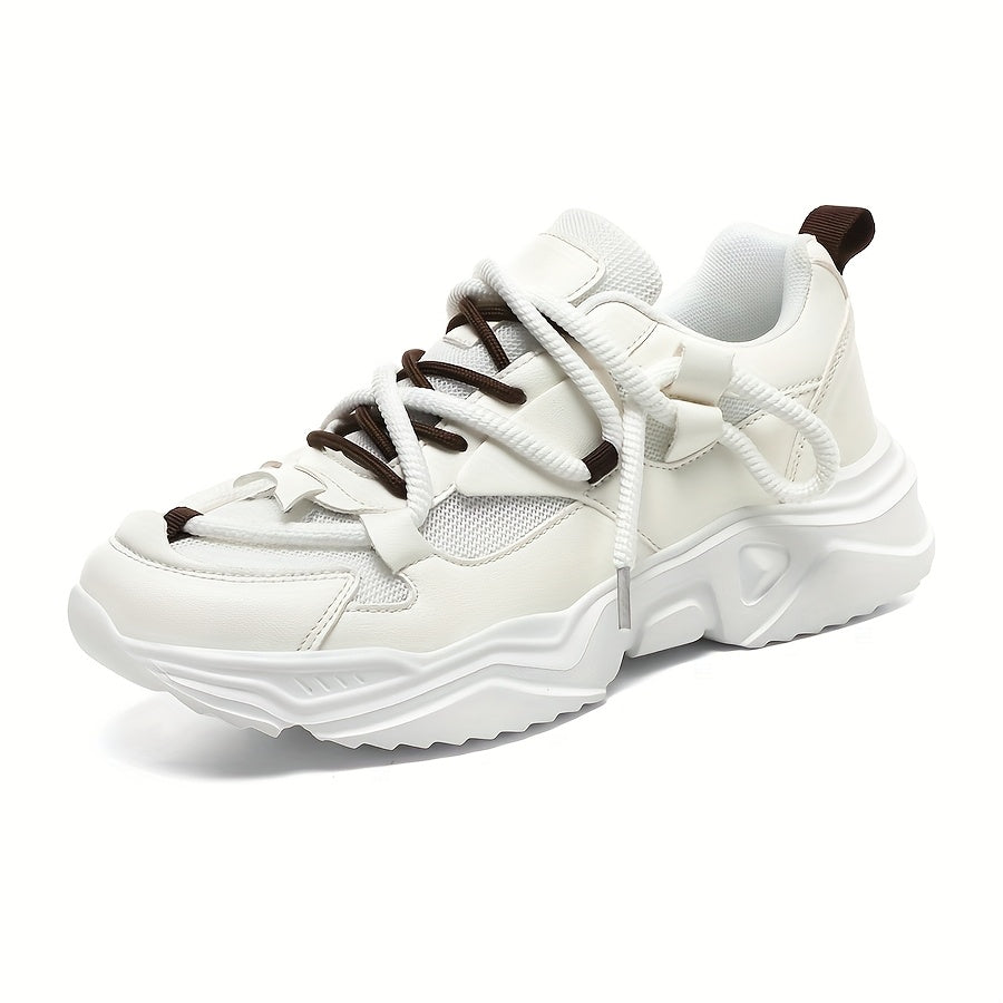 Women's Lightweight Mesh Running Sneakers with Thick Soles