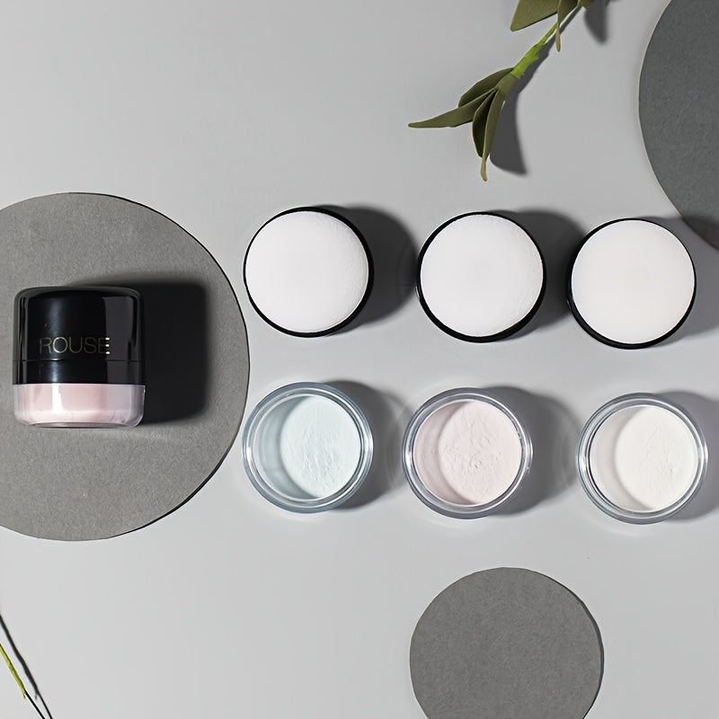 Women's Long-Lasting Loose Powder with Mushroom Head Makeup Foundation Oil Control Brightening Waterproof