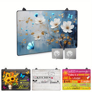 Katta Elektr Plita Qopqog'i Mat (72.39sm x 52.07sm) - Oshxona va Restoranlar uchun Ideal, Tabiiy Gumdan Yasalgan va Qaychi Qizdirish Dizayni, Idish Quruq Qilish Padiga O'xshaydi