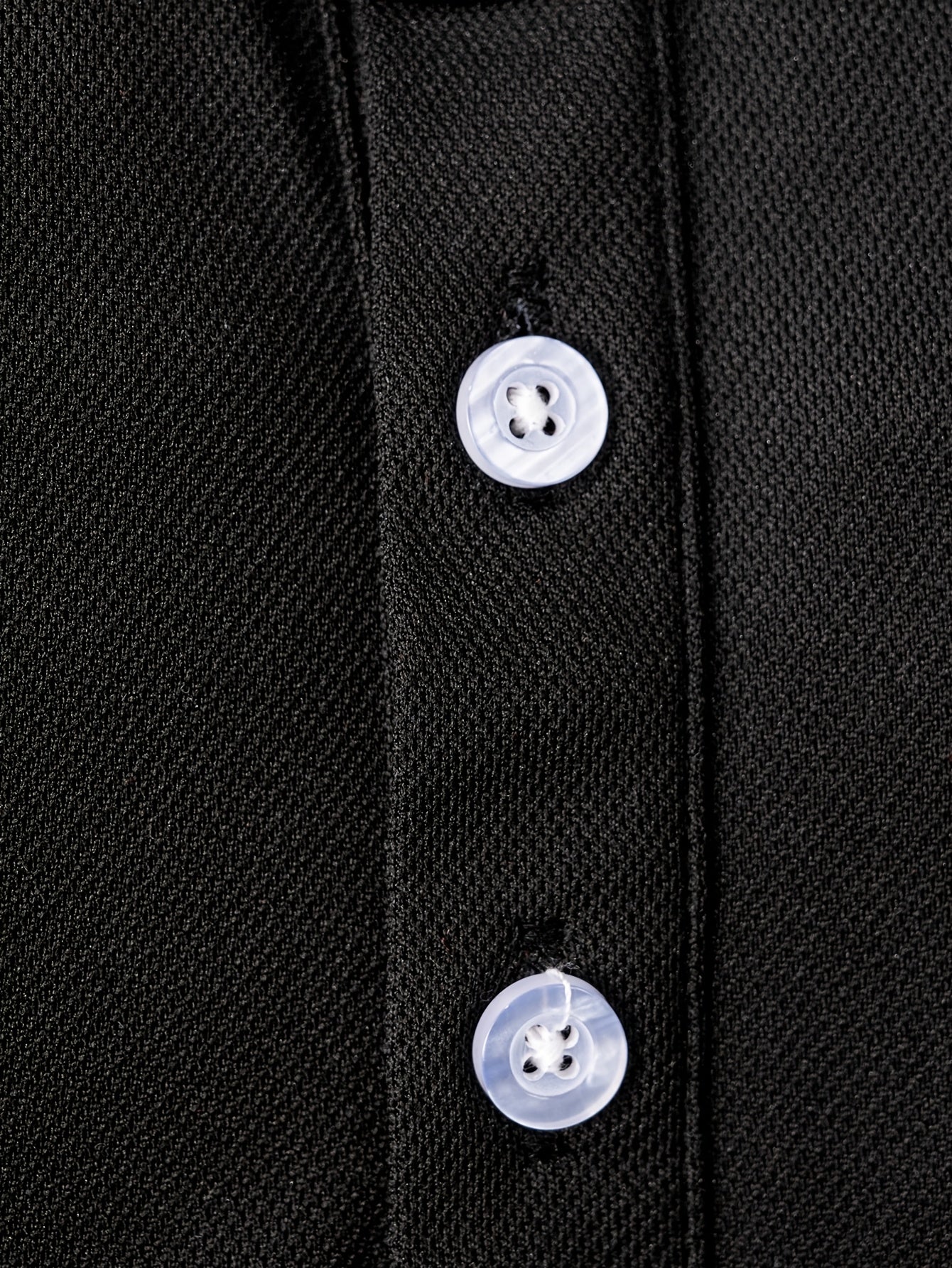 Camisa de punto para niños en verano, en blanco y negro, de manga corta, con bolsillo, top casual