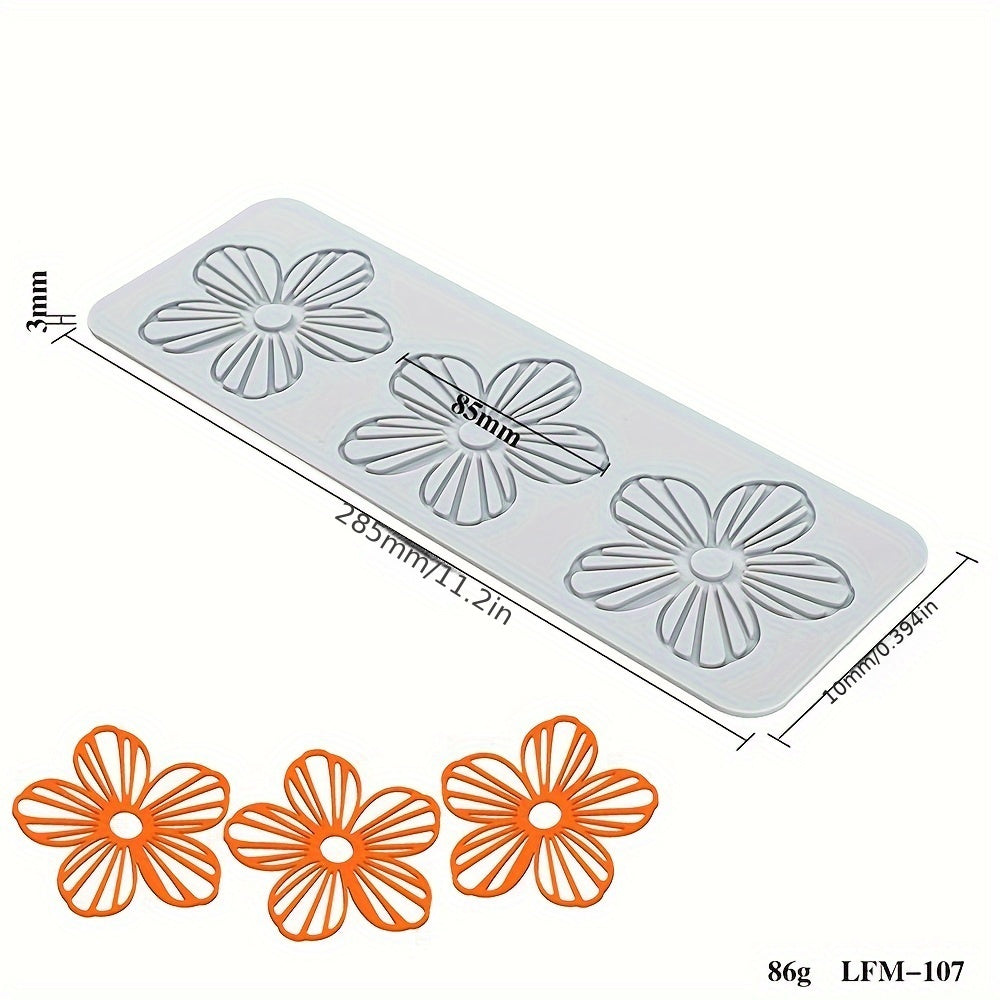 Silicone Cake Lace Mold Flower Leaf Pattern for Baking and Decoration