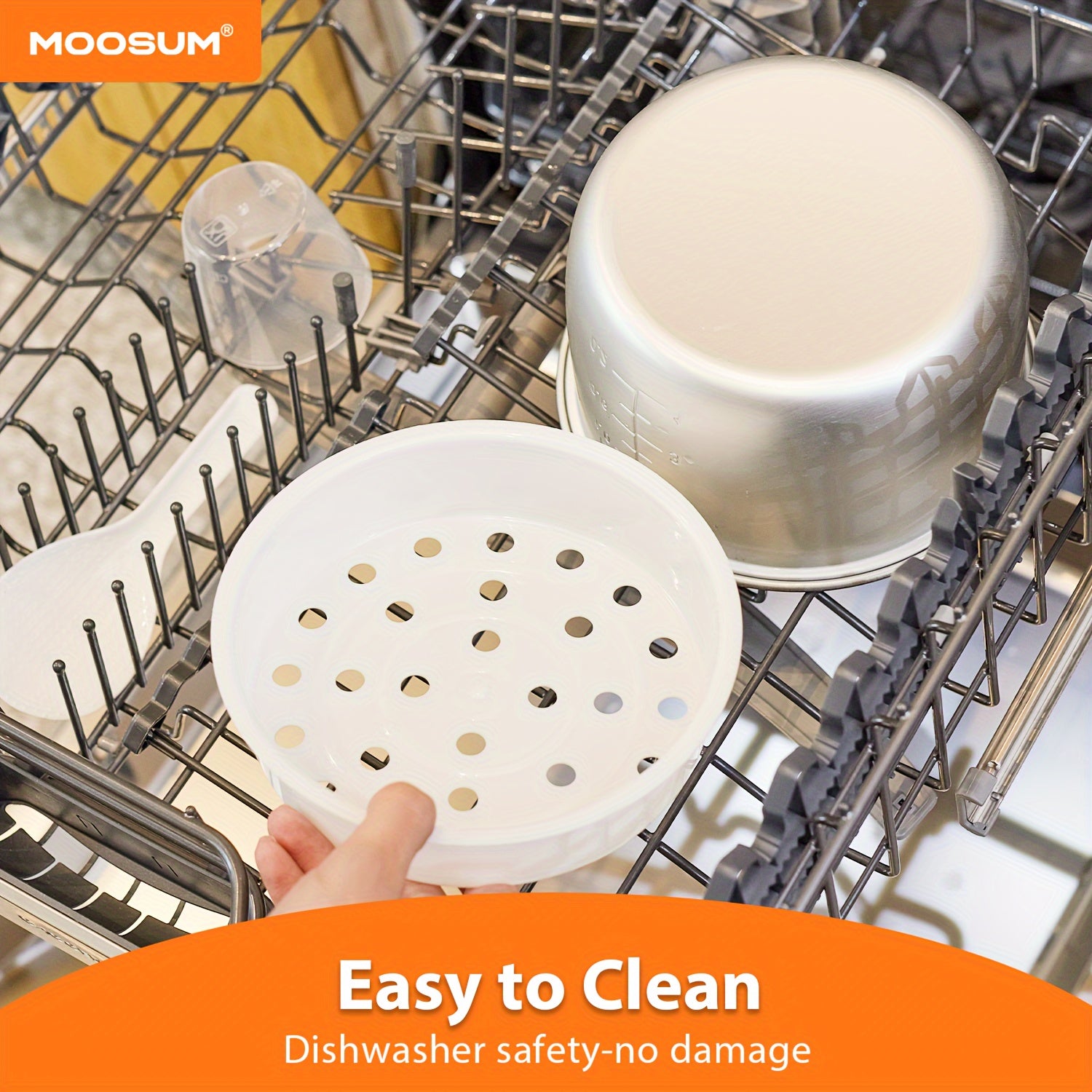 Rice Cooker 1.8L 10 Cups One-Button Operation Keep Warm Steamer Insert