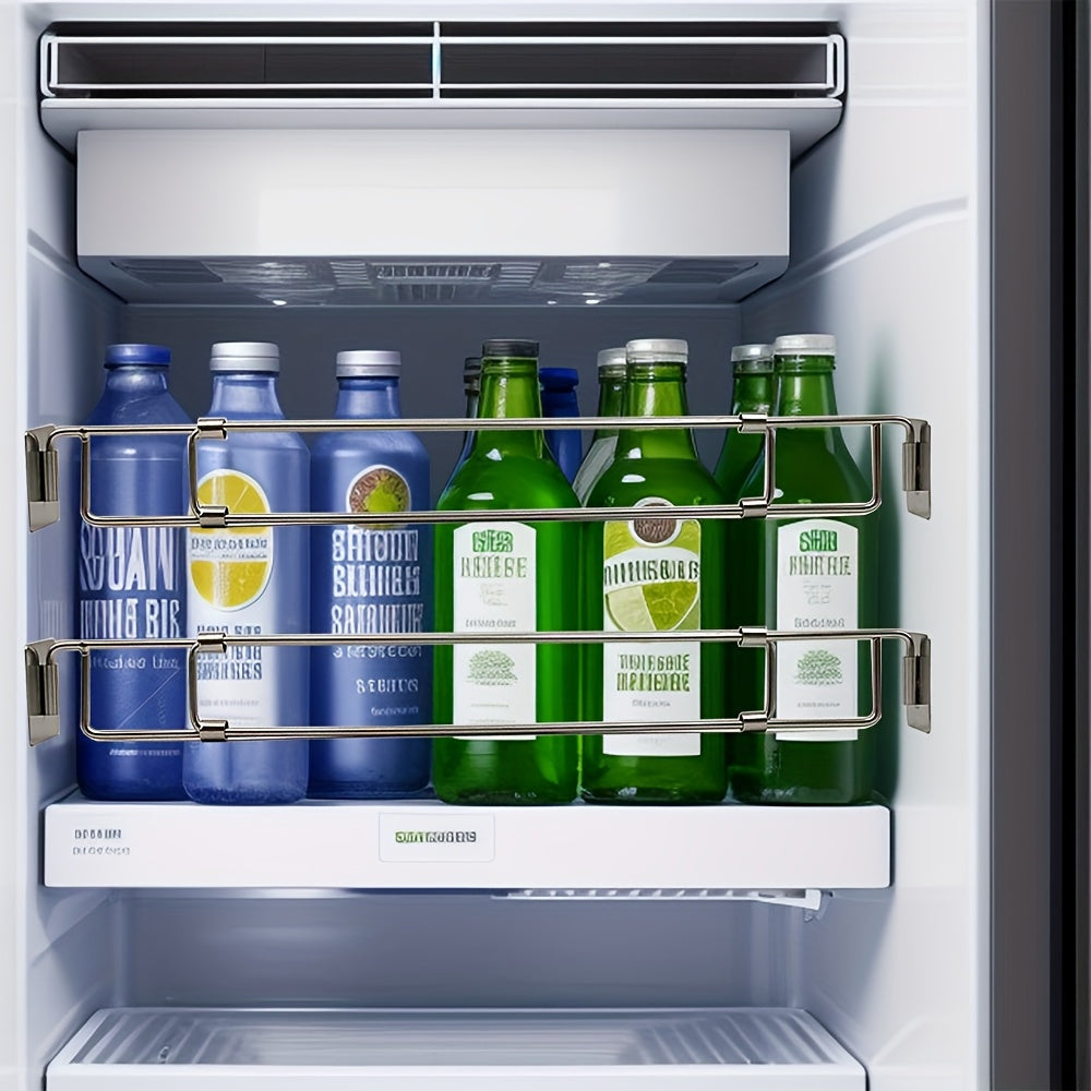 Stainless Steel RV Refrigerator Safety Bar Adjustable Camper Fridge Strap