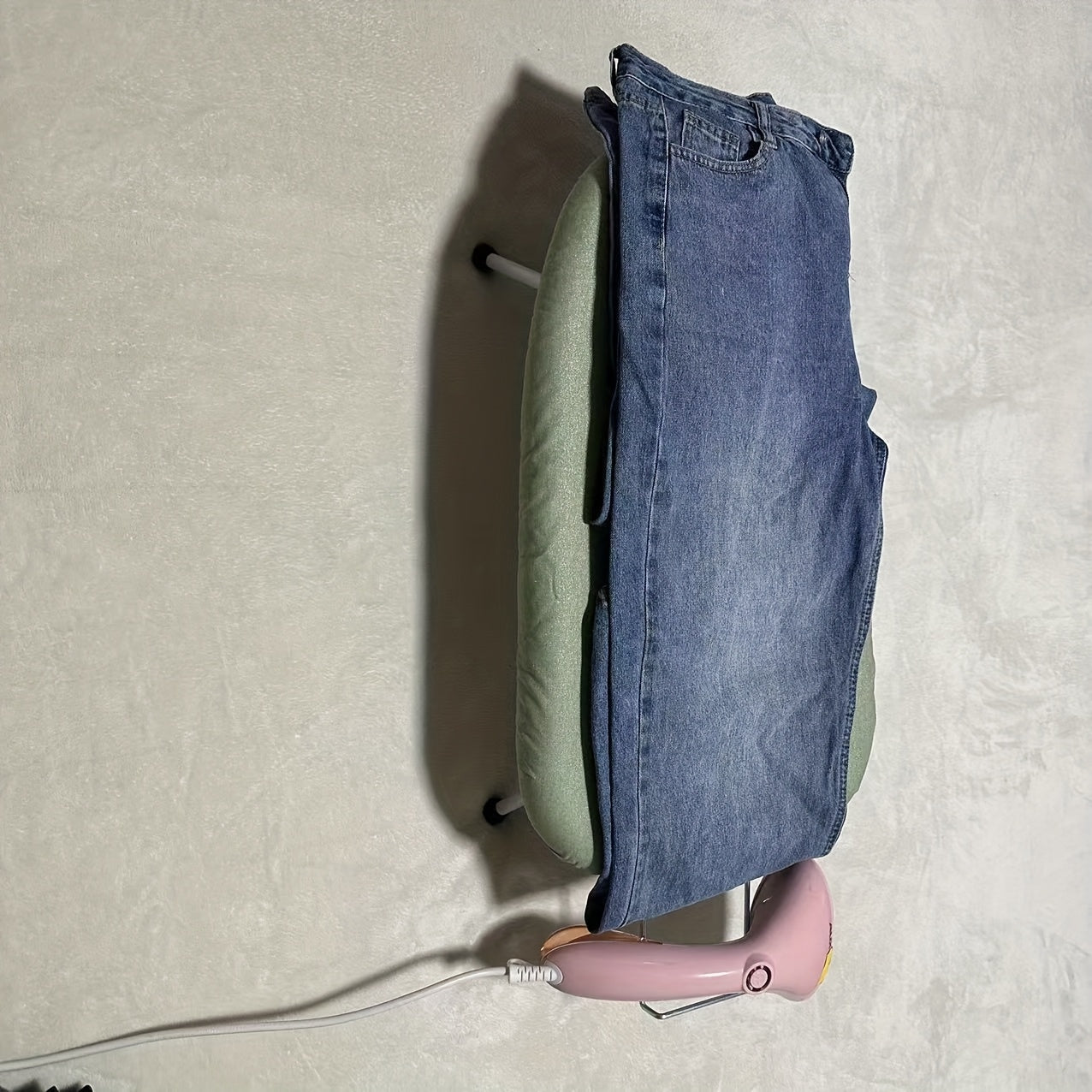 Green Pet Bed with Removable Washable Cover, Insulated, Stable Four Legs