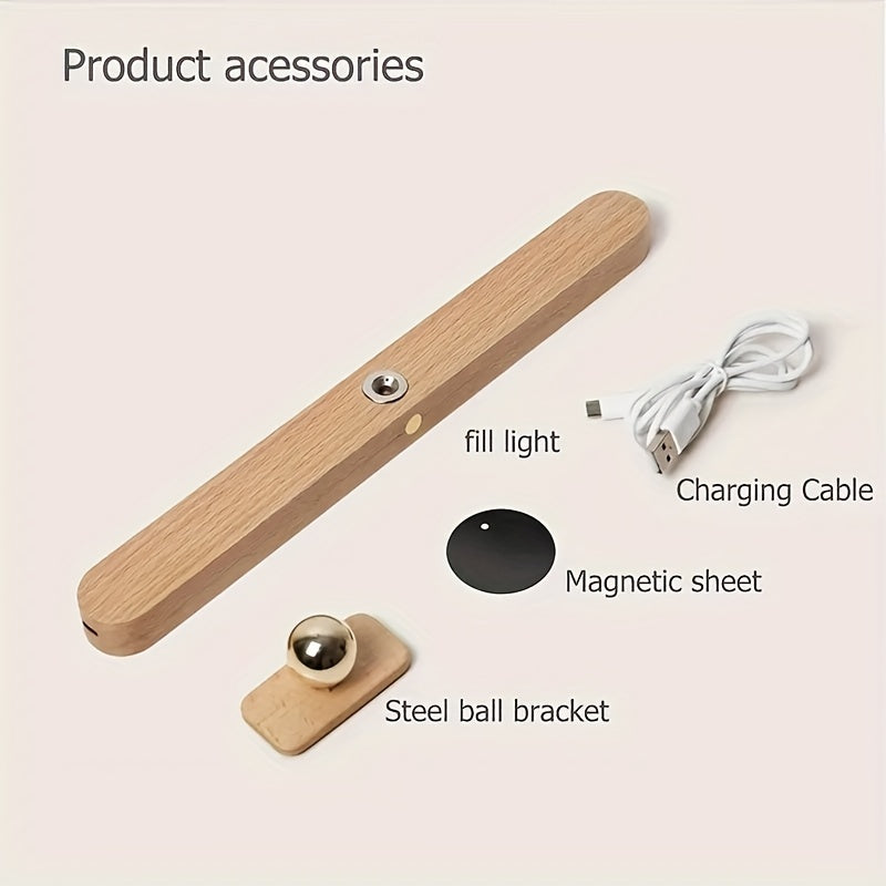 Wireless LED Makeup Light Wall Mount Adjustable Brightness Modern Vanity Lamp