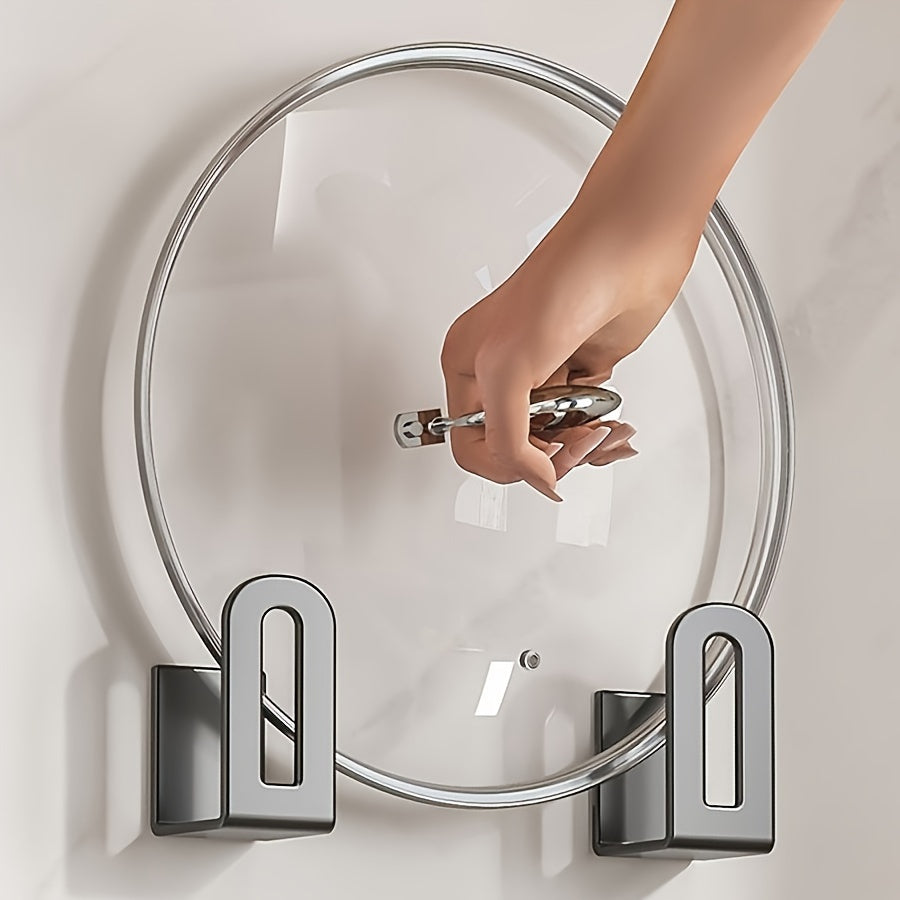 Wooden Wall-Mounted Hook Rack with Stainless Steel Hooks for Kitchen Bathroom Bedroom