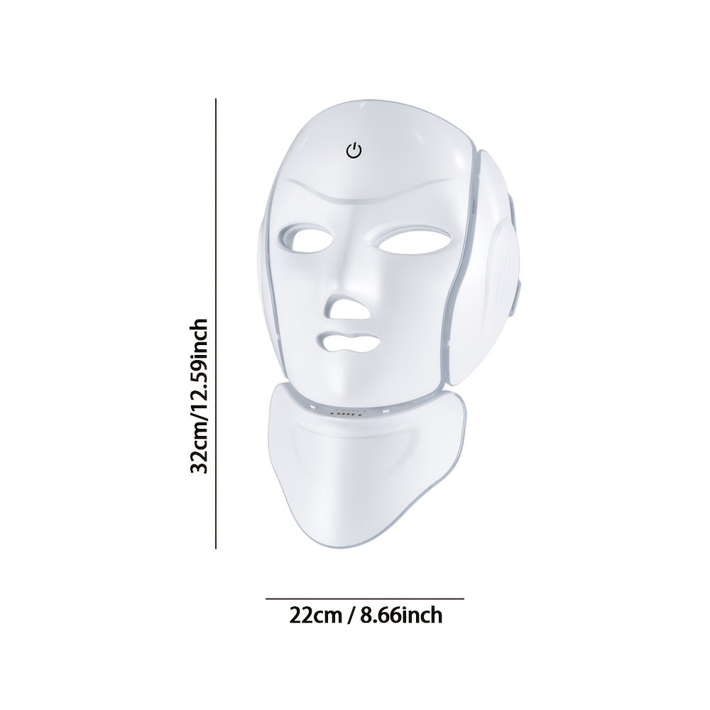 7-Rangli yuz maskasi qurilmasi, teri parvarishi uchun, qayta tiklanadigan USB bilan quvvatlanadigan uy jihozlari