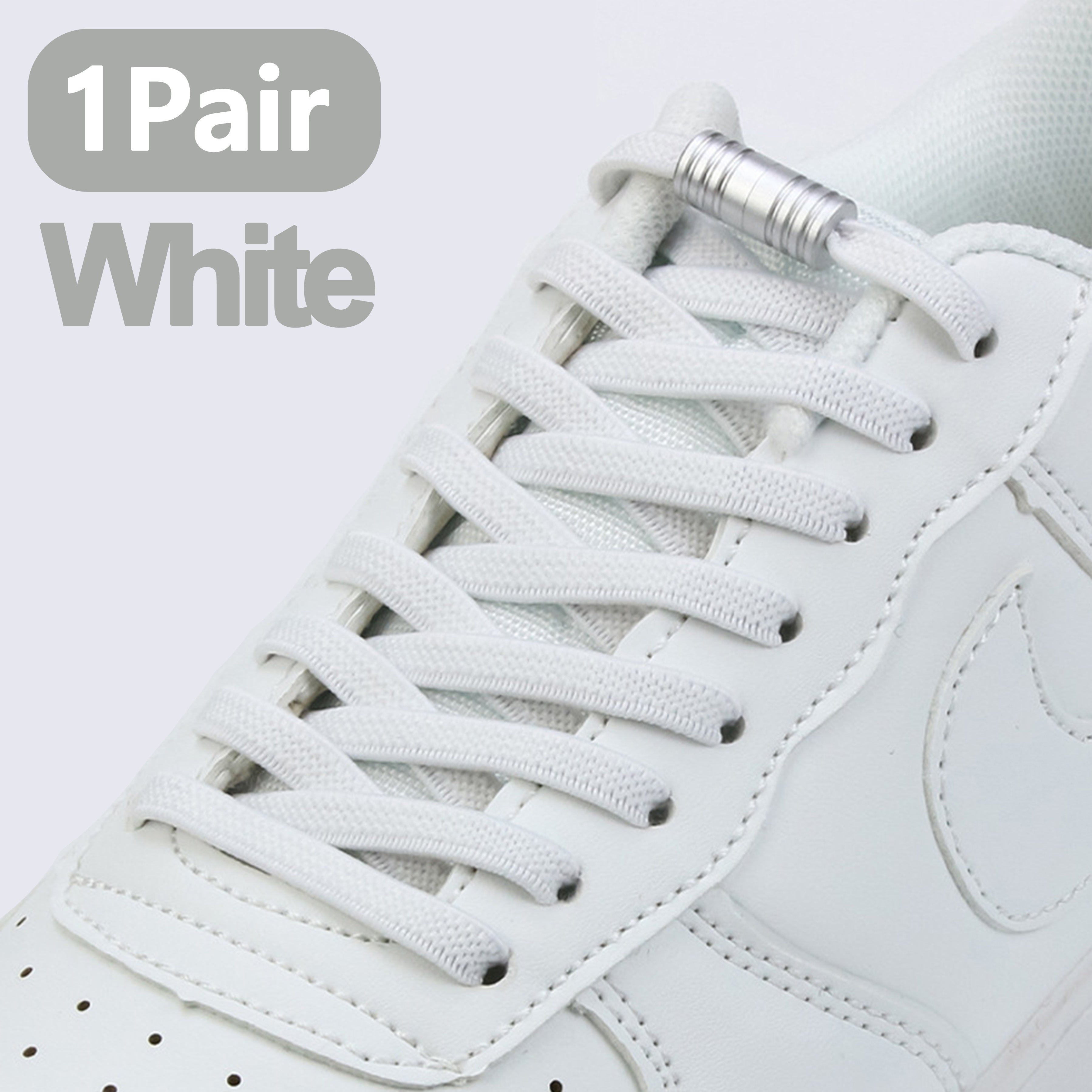 Unisex Elastic Shoelaces No-Tie Comfort Fit with Metal Buckles 109.98cm