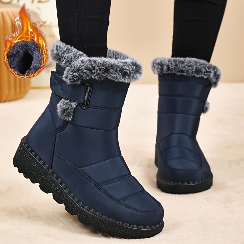 Женские зимние снегоступы с мягкой подкладкой, стильные, уютные и теплые обувь