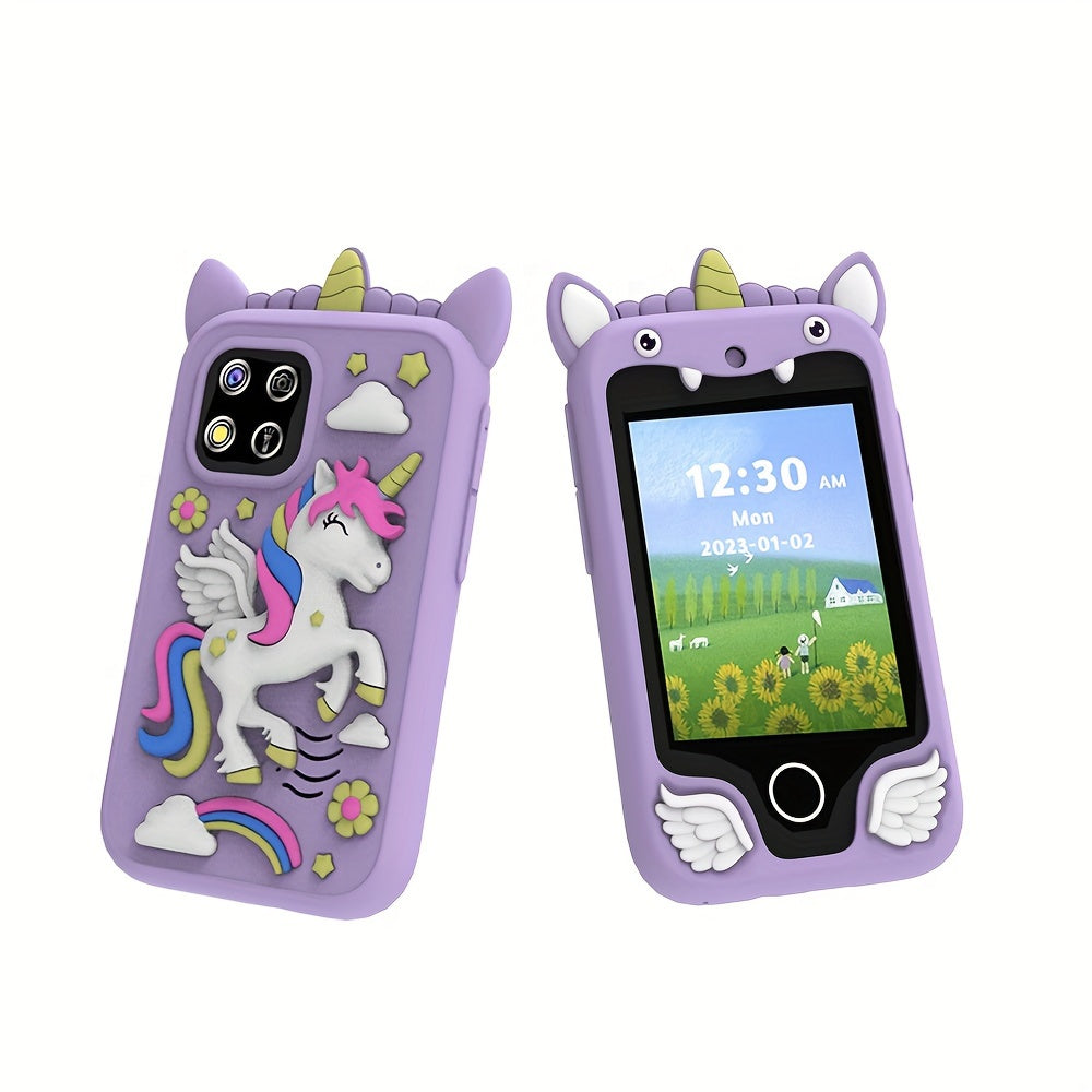 Educational Smart Toy Phone for Kids 3+ and 6+ with 8GB Memory Camera Music Video Recording