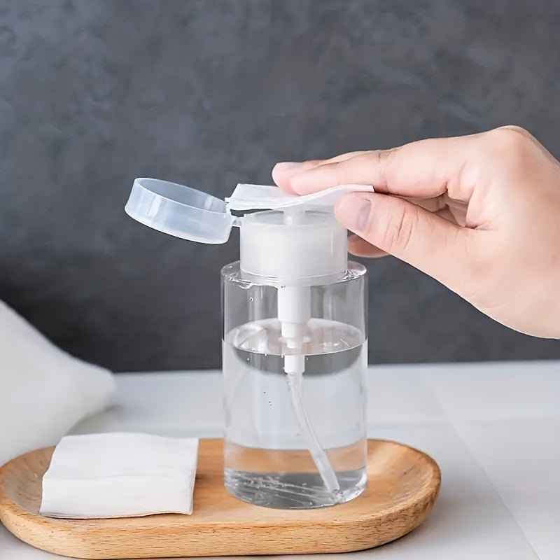 Liquid Pump Dispenser Bottle for Makeup Remover and Cosmetic Organization
