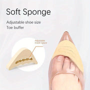 Women's Toe Pads Soft Sponge Shoe Inserts for High Heels 2 Pairs
