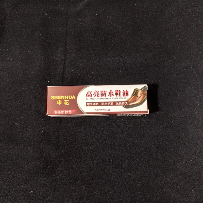 Men Shoe Care Nourishing Oil and Cream Black Transparent Brown