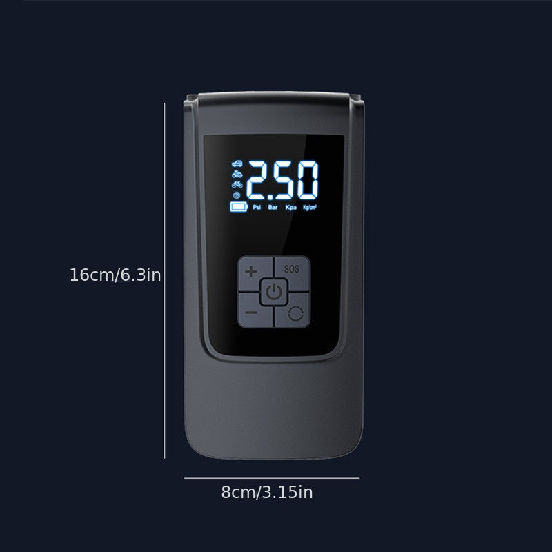 Портативный электрический насос для шин 150PSI, перезаряжаемый мини-компрессор для автомобиля, мотоцикла, велосипеда