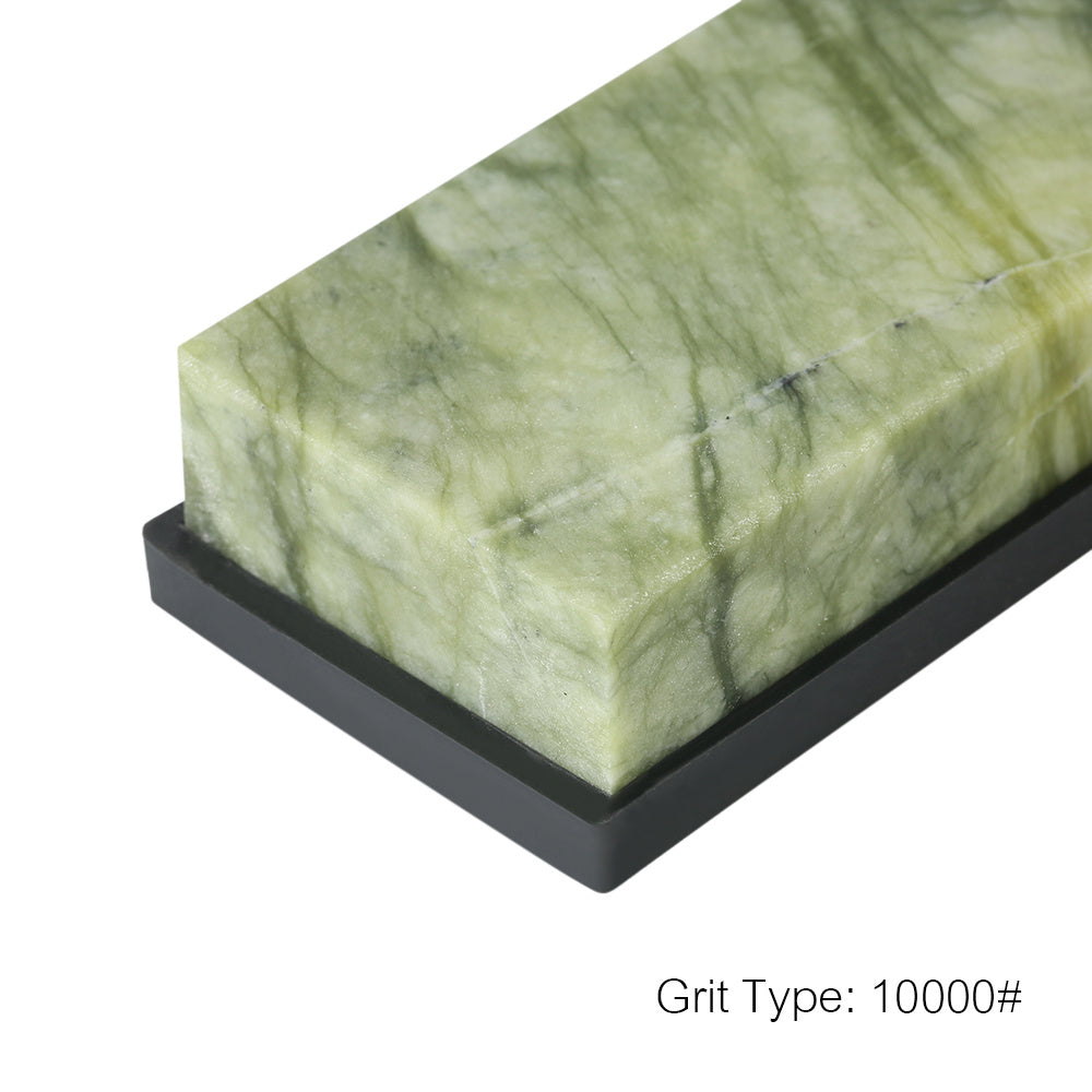 10,000 Grit Emerald Sharpening Stone with Non-Slip Holder for Kitchen Knives