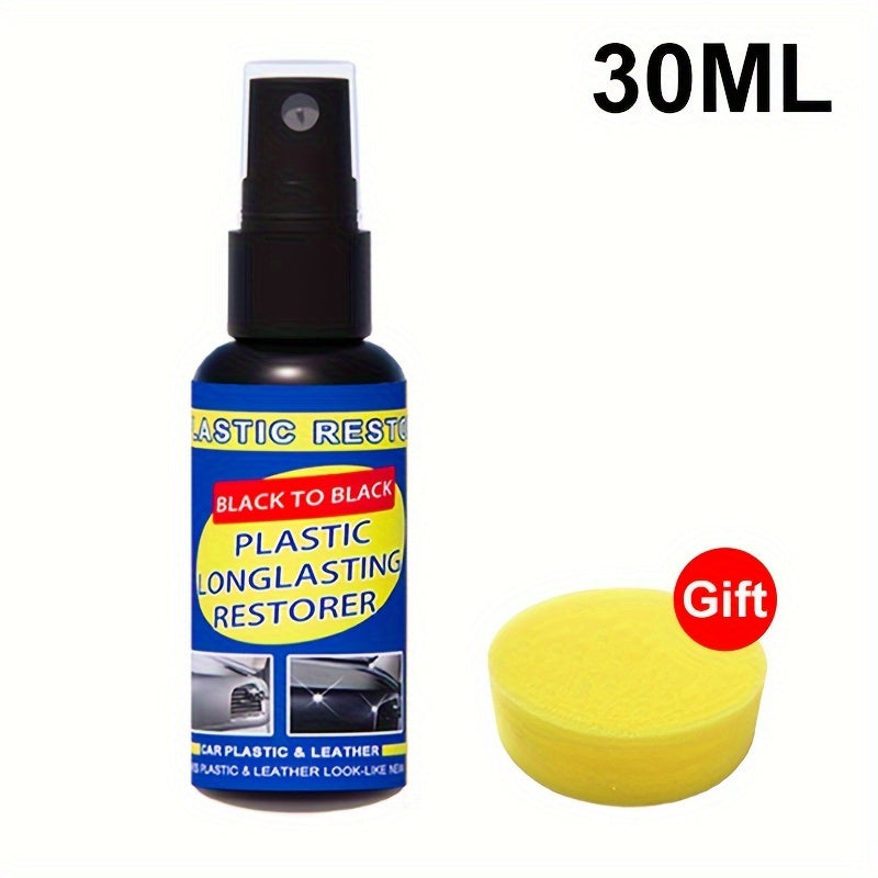 Car Plastic Restorer Exterior Rubber and Plastic Care Deep Cleaning Shine 30ML 50ML 100ML 300ML