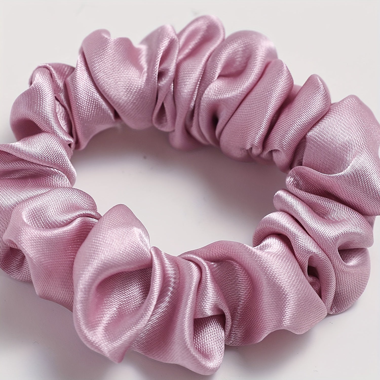 Set of 20 Solid Color Satin Ponytail Hair Ties in Earth Tones