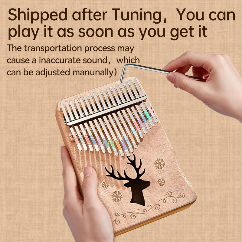 17-Key Multicolor Kalimba Thumb Piano for Beginners for Girls