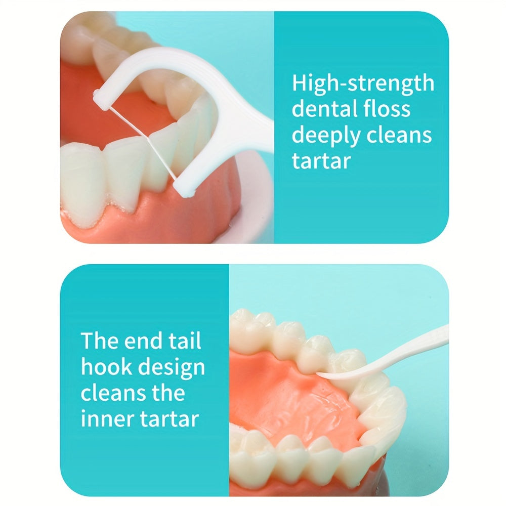 Dantellar iplar Polyethylene ta'msiz tish tozalash 300 dona paket