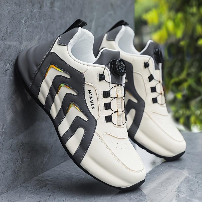 Men's Slip-On Sneakers Black Breathable Lightweight Casual All-Season Large Sizes