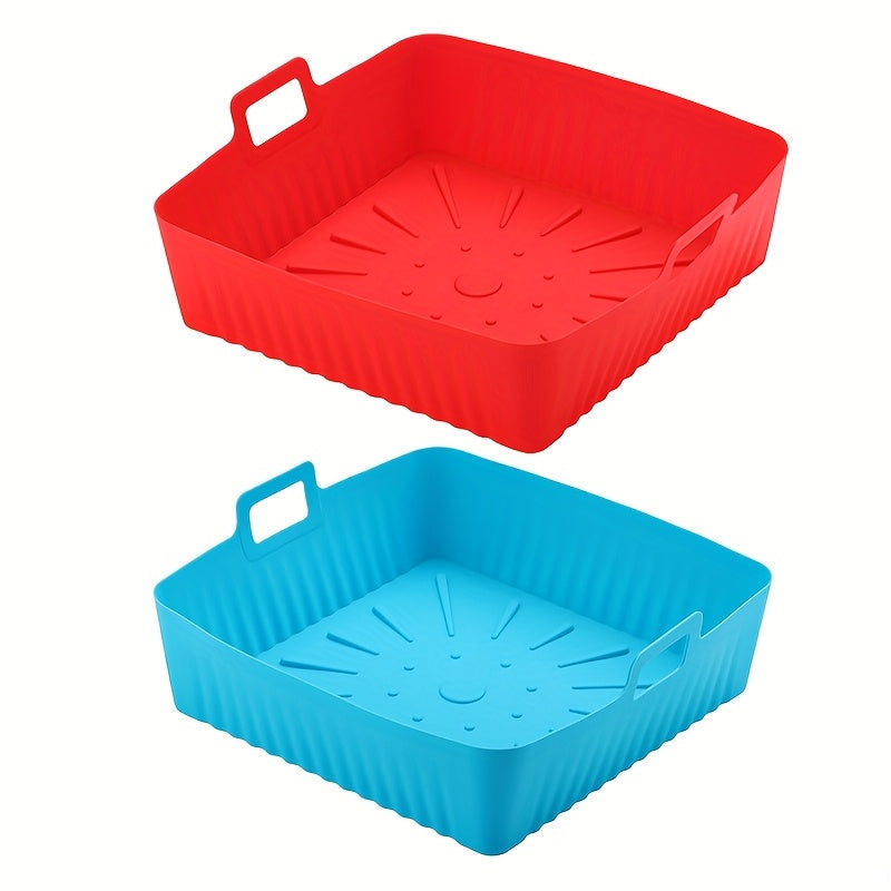 Kvadrat silikonli havo frayer uchun linzalar 22.86 sm, 6-9 Qt havo frayerlar uchun qayta ishlatiladigan qozon