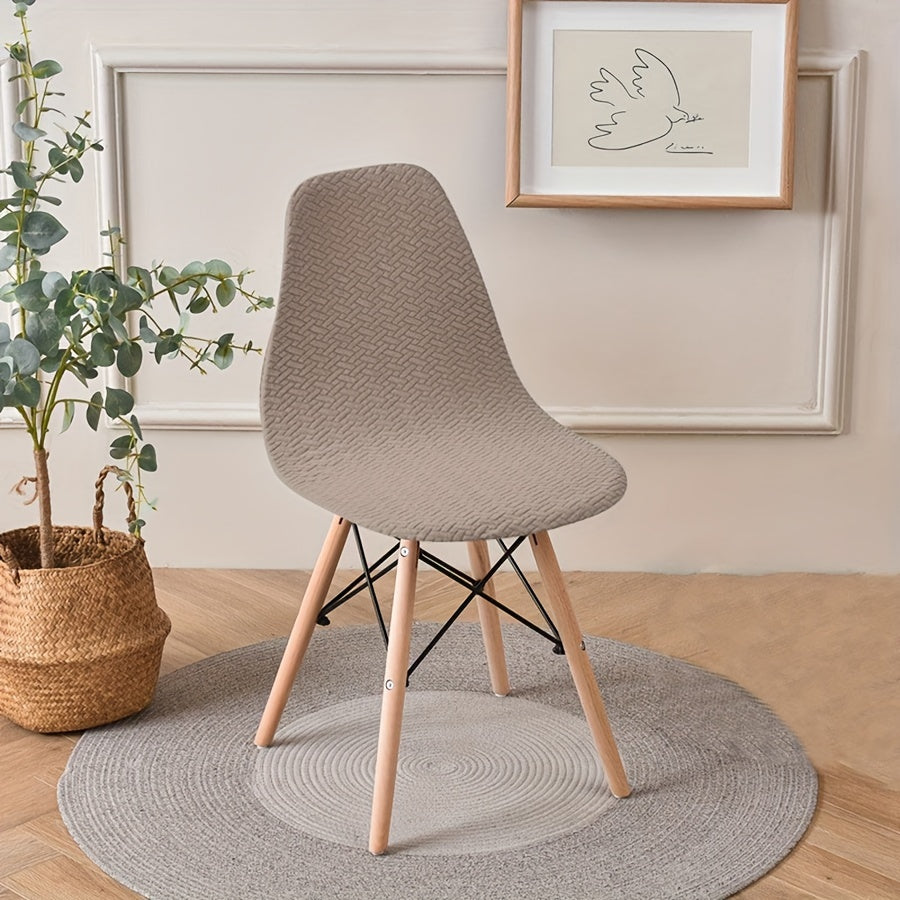 Долговечный, легкий в уходе чехол для классических обеденных стульев из полиэстера и эластана, идеально подходящий для владельцев домашних животных.