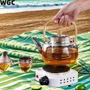 Compact electric stove for home use with precise temperature control fast heat transfer low consumption durable silent portable mini camping cooking