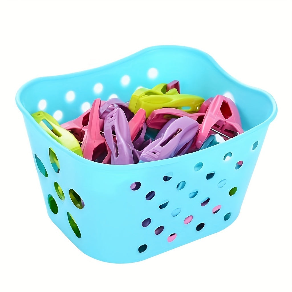 30 Pieces of Durable Plastic Clothes Clips for Drying Small Garments