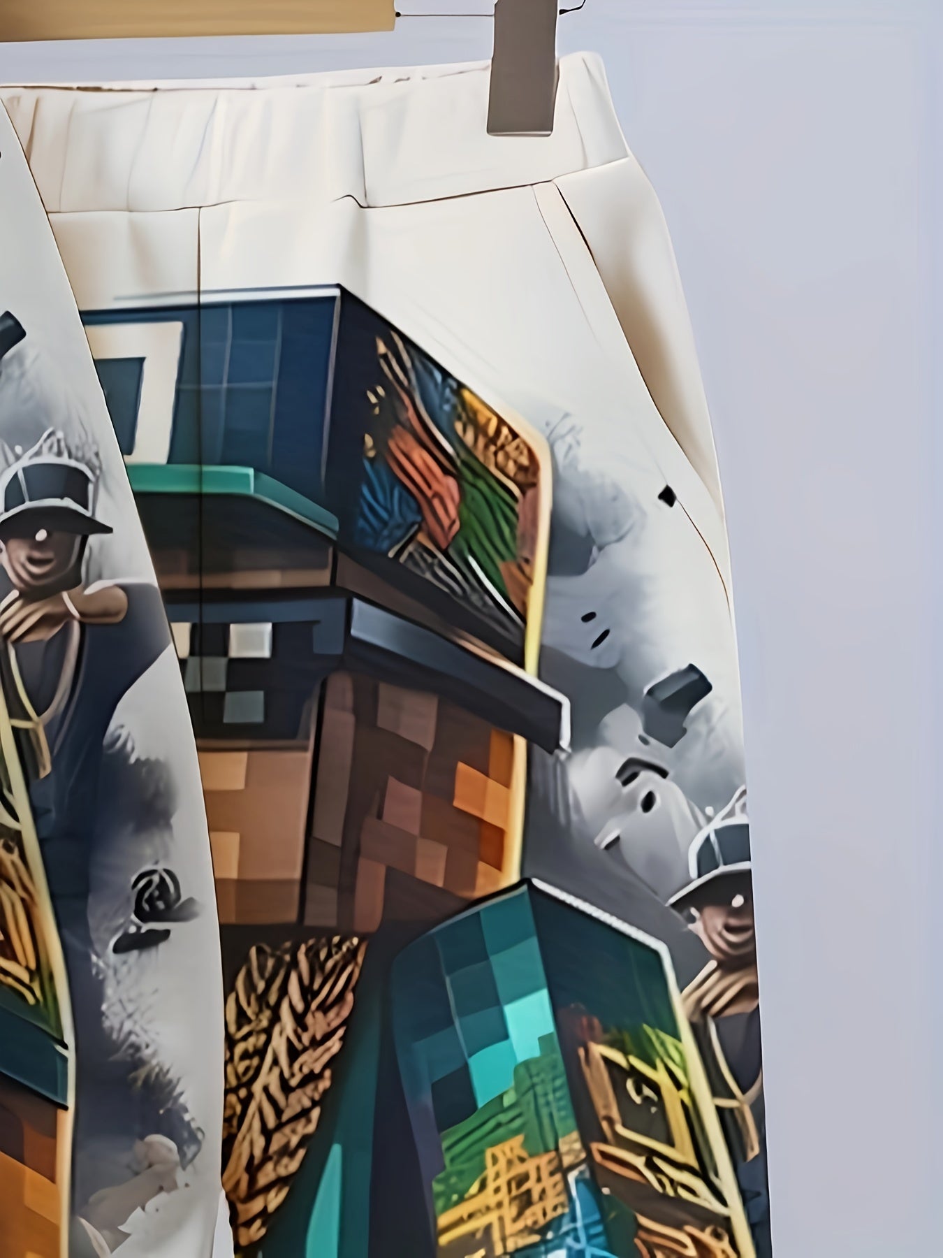 Boys' 2-Piece Hoodie and Pants Set with 3D Character Print for Spring and Fall