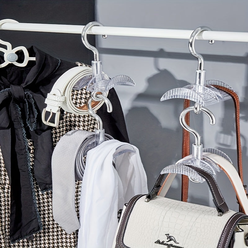 Acrylic Purse Hanger Swivels 360 Degrees Versatile Organizer for Bags Ties Scarves