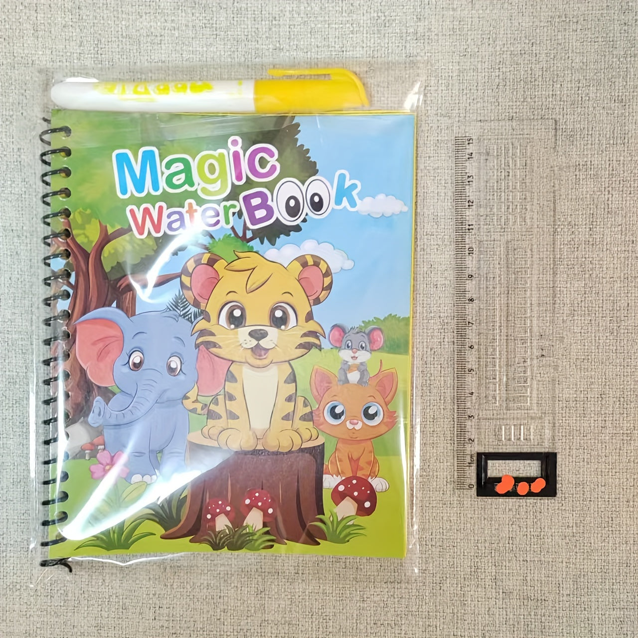 Watercolor Magic Coloring Book for Kids 8 Pages with Watercolor Pen