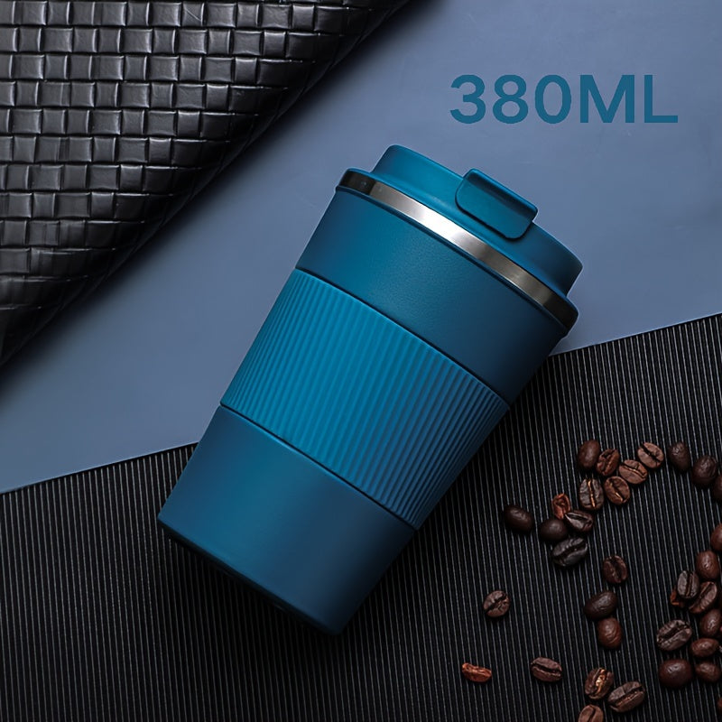 Stainless Steel Travel Mug Double Walled Insulated Leak-Proof 380ml