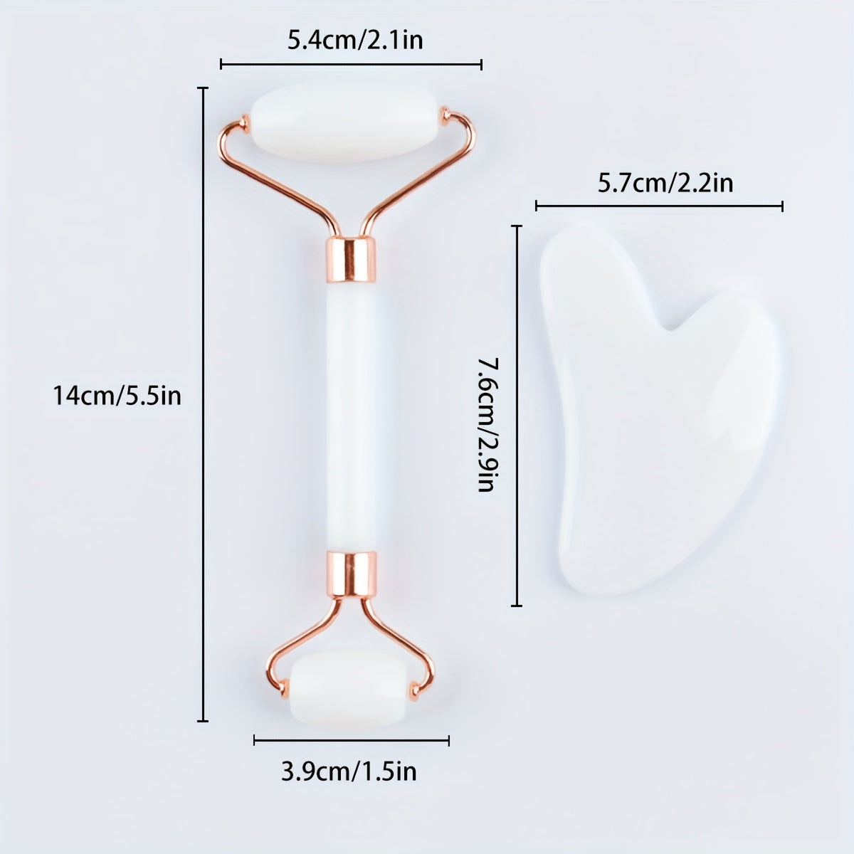 Half Size Jade Gua Sha Board for Face and Body Massage Anti-Aging Slimming Tool