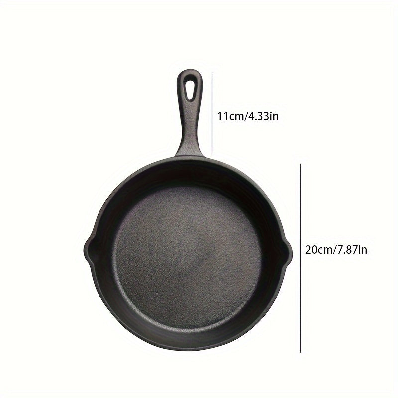 Sartén de hierro fundido antiadherente de 12.7cm, 15.24cm, 17.78cm para cocinar filetes, huevos