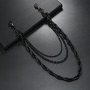 Men's Zinc Alloy Wallet Chain Keychain Multi-layer Hip Hop Rock Rapper Fashion Accessory