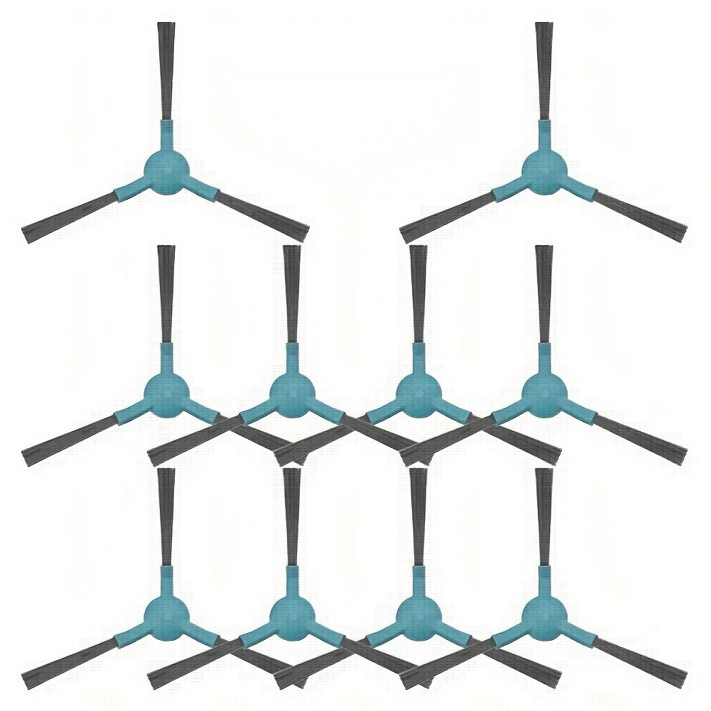 Set of 10 Side Brushes for Ultra Vacuum Floor Attachments Long-Lasting Plastic