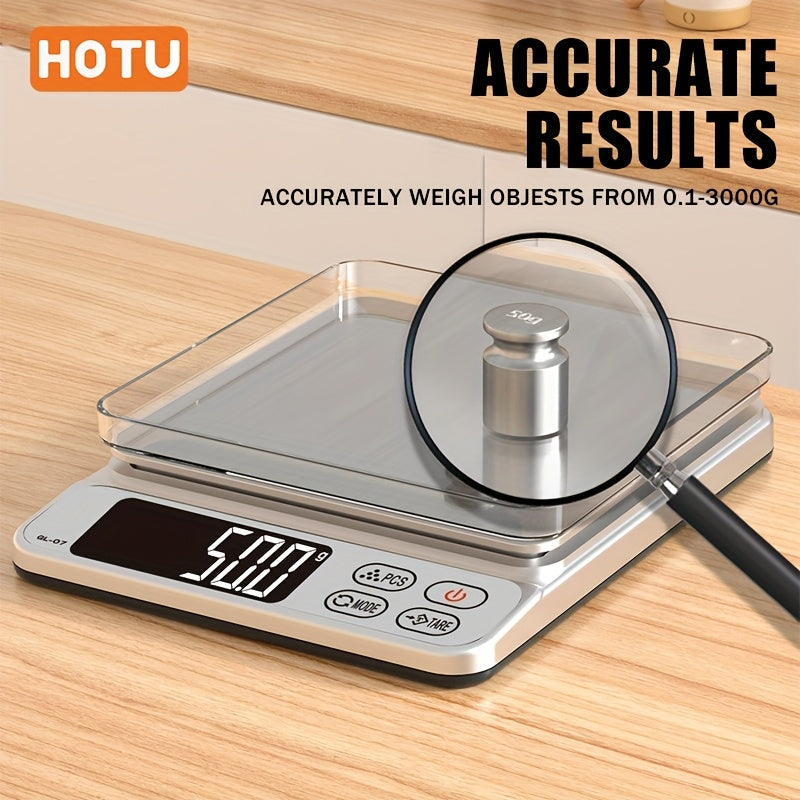 Digital Jewelry Scale 3kg 0.1g Portable LCD Weighing Tool