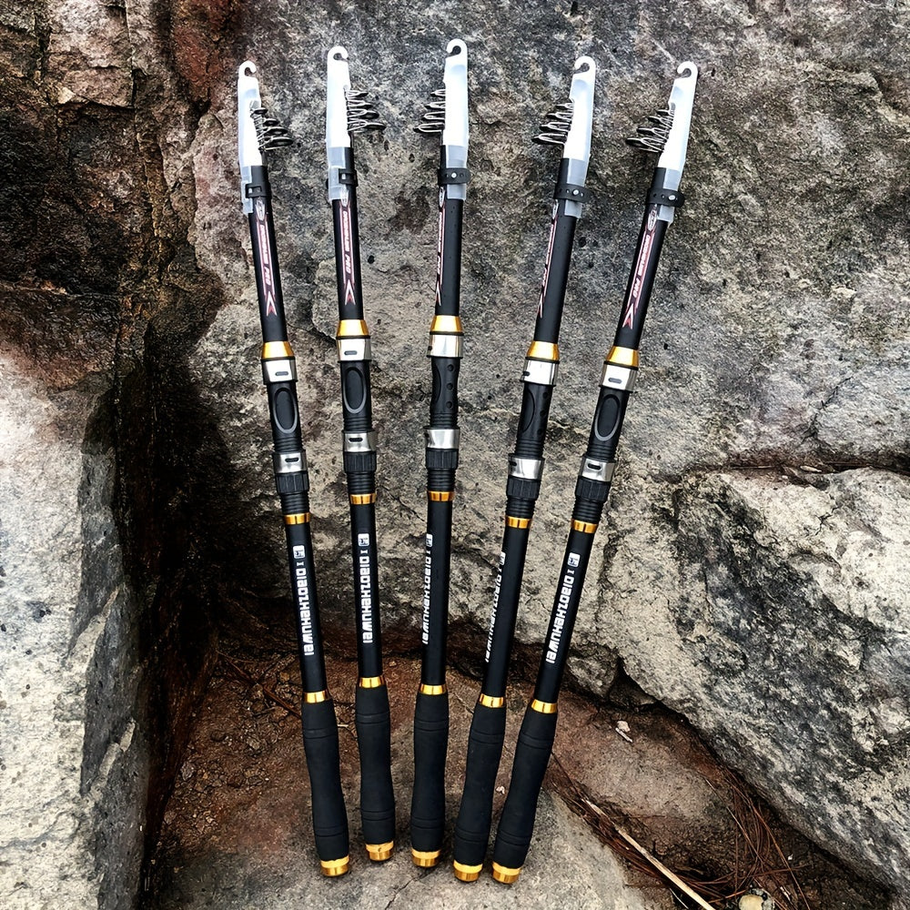 Telescopic Carbon Fiber Fishing Rod for Long-Distance Sea Casting Sturdy Lightweight