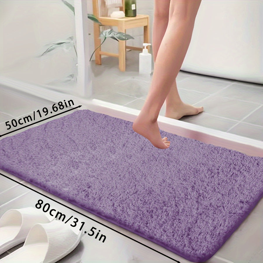 Ultra-Soft Non-Slip Absorbent Bathtub Mat for Bathroom and Laundry