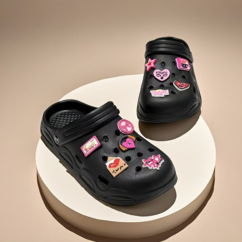 Women's Stylish Pink Decorated Hollow Shoes Casual Wear Accessories