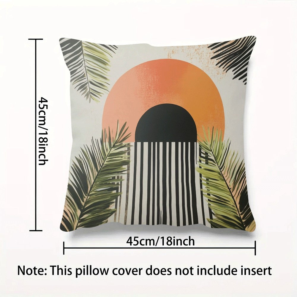 Waterproof Boho Short Plush Throw Pillow Cover 45.72x45.72 cm Sofa Bedroom Decor