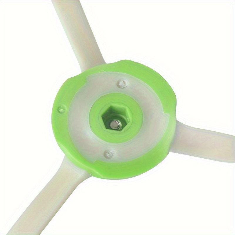 1 dona Yashil Tomon Cho'tkasi iRobot E5, i7, i7 Plus, E6 Seriyalari uchun - Oq Ulanishlar va Vishkalar Mexanizmi bilan Changyutgich Aksessuari - Shaffofdan Yasalgan Mustahkam Tozalash Aksessuari