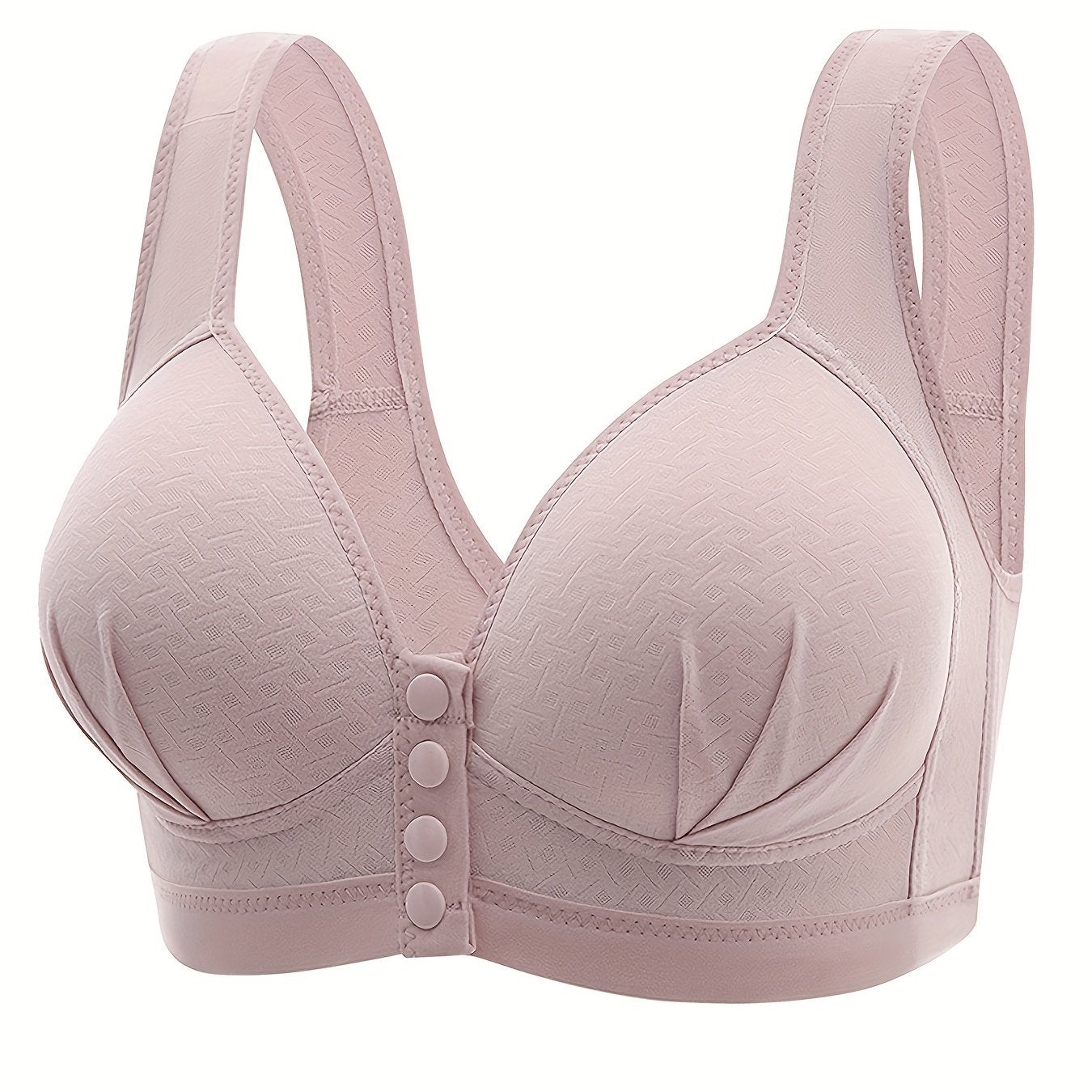 Women's Wireless Front Buckle Push-Up Bra Breathable Lingerie