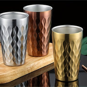Stainless Steel Cups for Men and Women, Reusable, Durable, 12oz