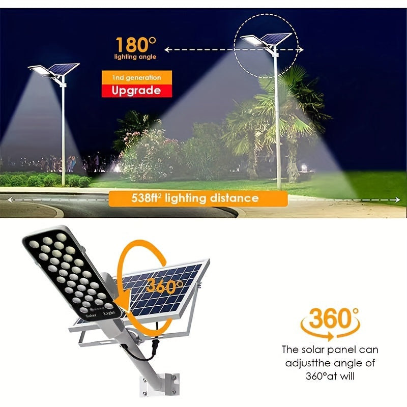 Solar Outdoor Solar Street Light with Remote Control for Garden Garage Terrace House