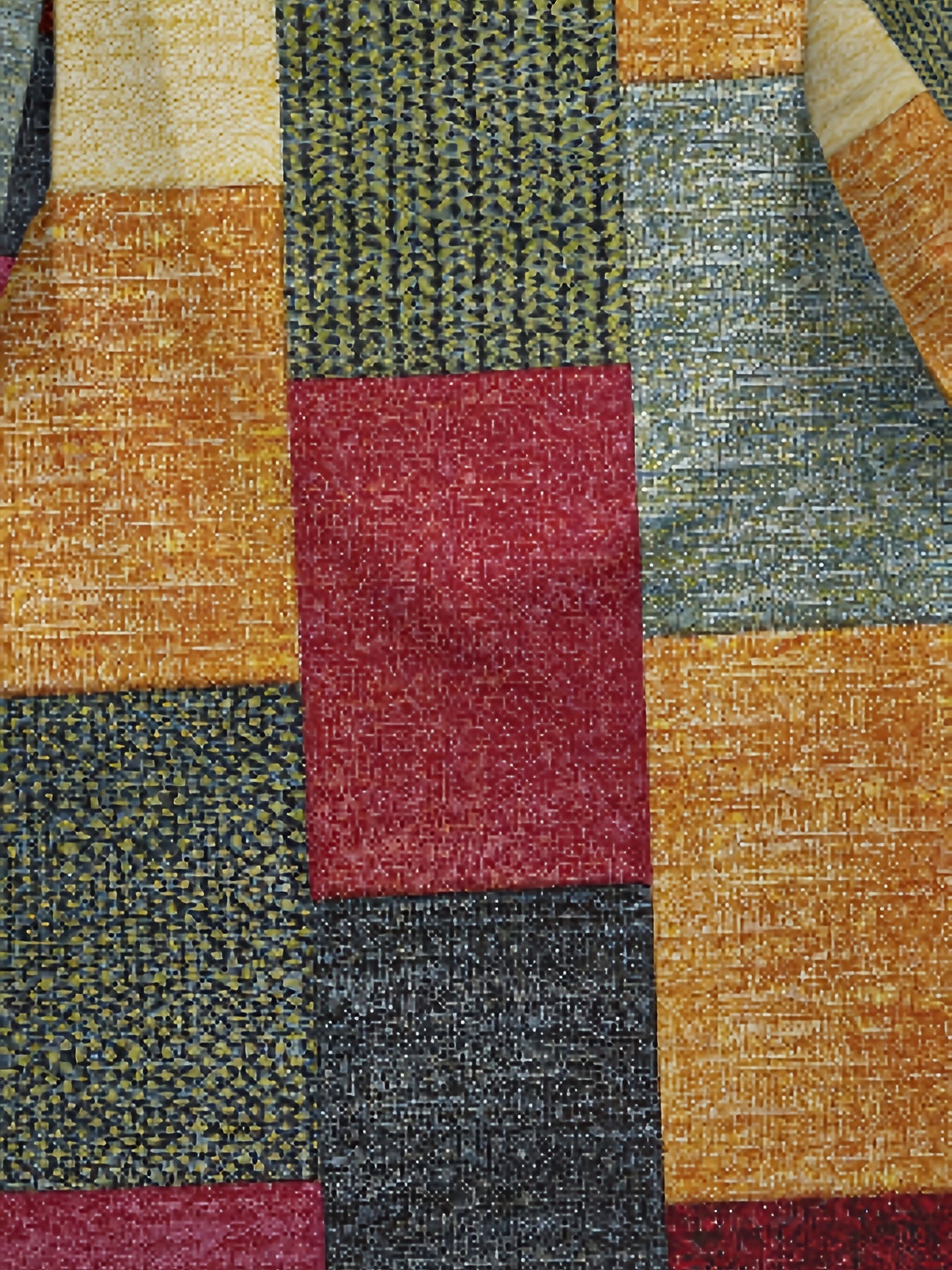 Ayollar uchun uzun yengli, lapel yaka, patchwork 3D bosma, ozgina cho'ziladigan, 180g/m² mato og'irligi, bahor/kovak mavsumi uchun mos keladigan plussayz tasodifiy kardigan.