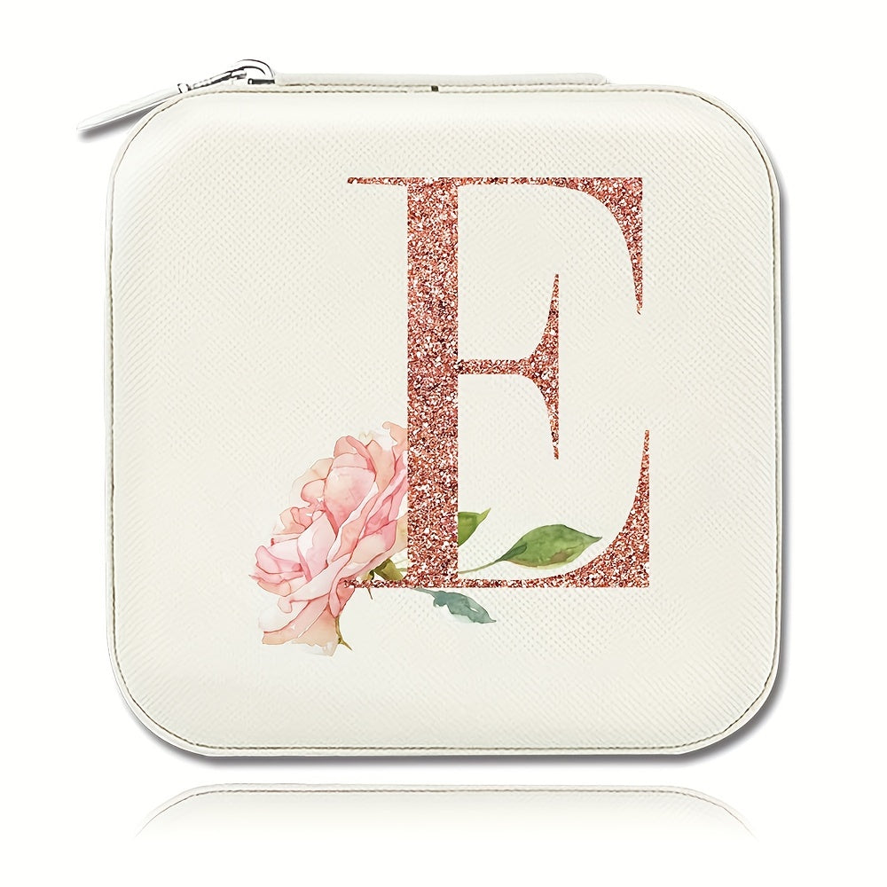 Шкатулка для хранения украшений для колец, ожерелий и гвоздиков, компактный дорожный органайзер