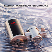 Electric Kitchen Faucet with Hot and Cold Water, 3000W, Metal Finish