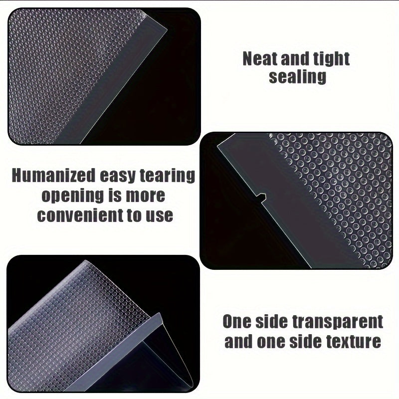 Pack of 50 Reusable Vacuum Sealer Bags for Food Storage, No Electricity Needed